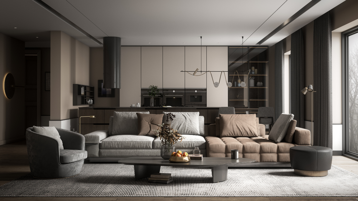 Luksusowe wnętrza apartamentowca