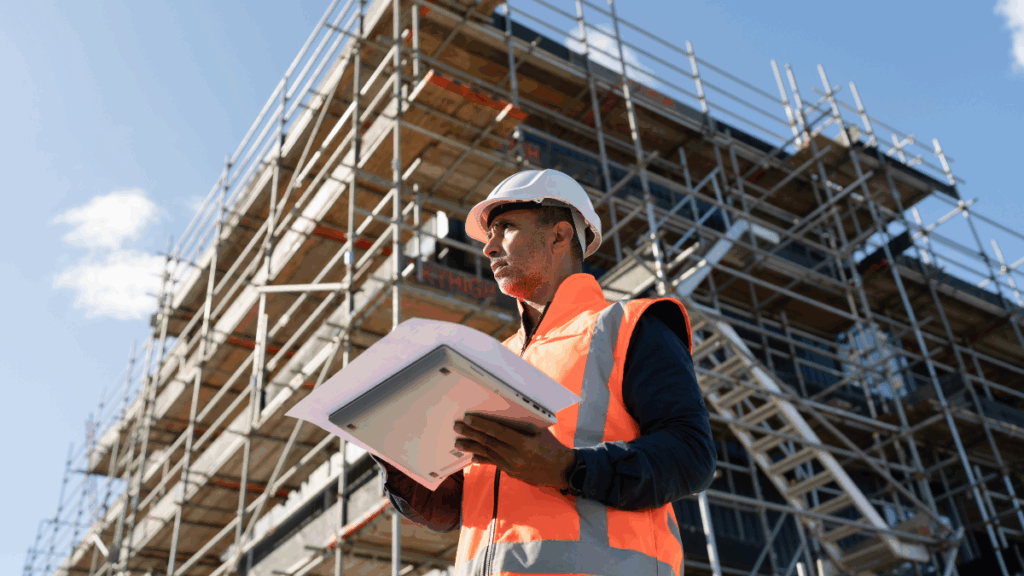 Inspektor nadzoru budowlanego na terenie inwestycji