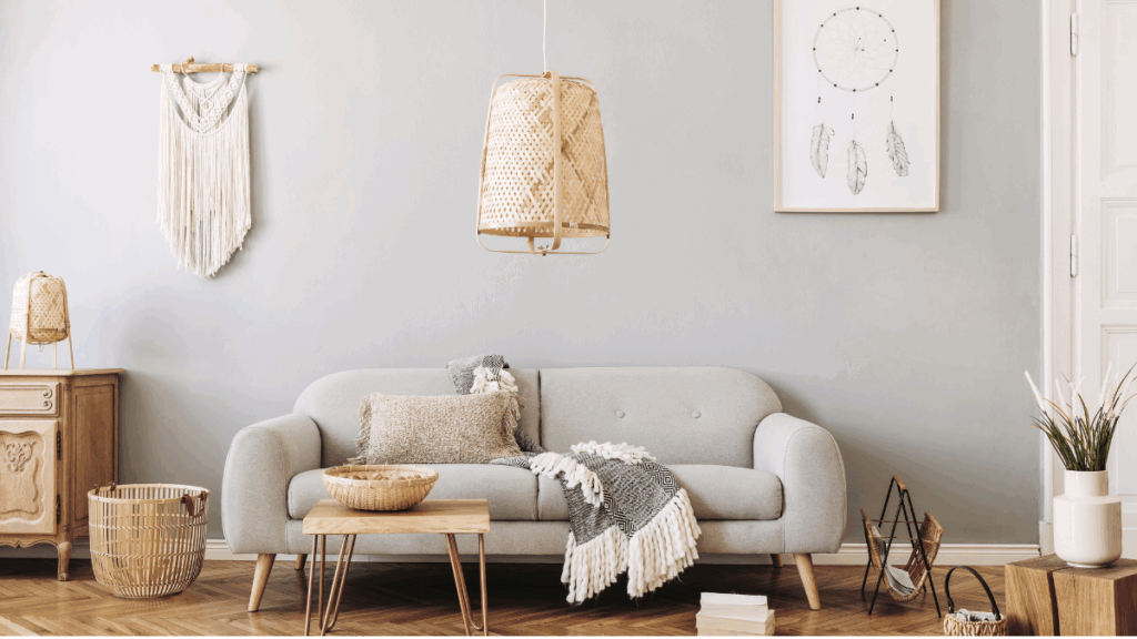 mały pokój w stylu boho